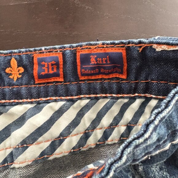 Mens Rock Revival Karl Denim Jeans 36 X 30 - Picture 4 of 11